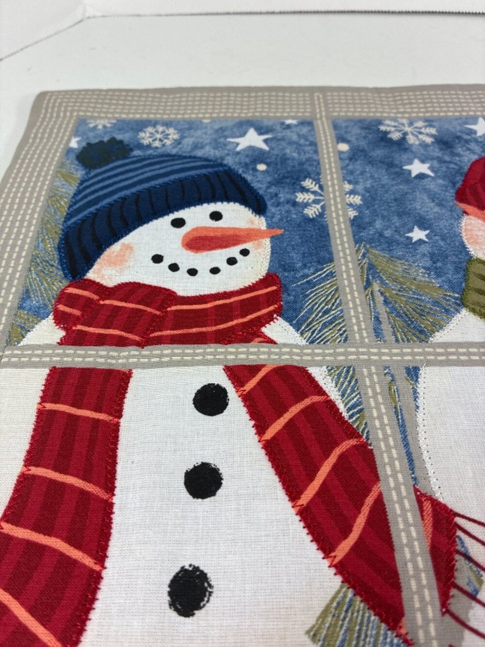 St Nicholas Square Snowman Christmas Placemats Set of 6 NWT - Picture 6 of 14